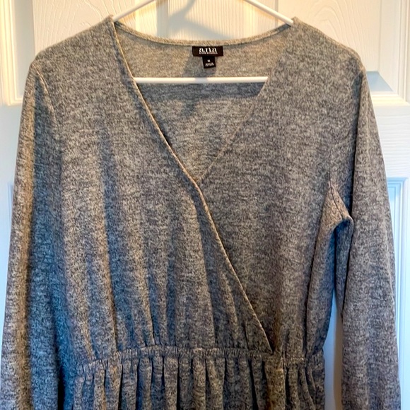 Gray Sweater Dress - Picture 2 of 4